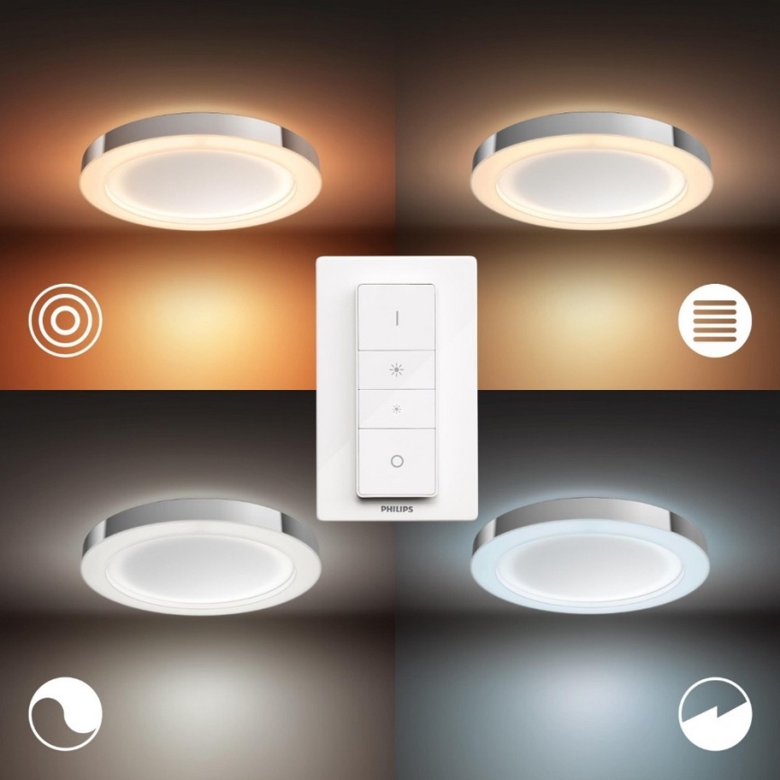 Philips - LED Ściemnialne oświetlenie łazienkowe Hue ADORE LED/40W/230V + pilot IP44