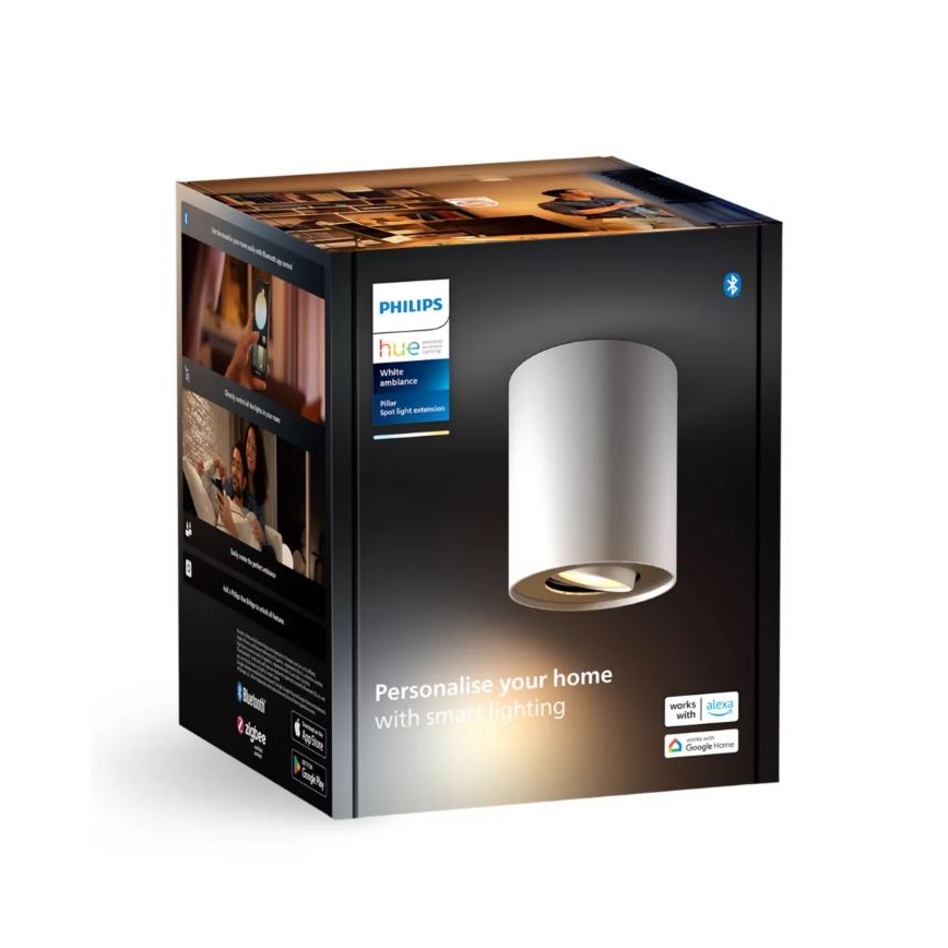 Philips - LED Ściemnialne oświetlenie punktowe Hue PILLAR 1xGU10/4,2W/230V 2200-6500K białe