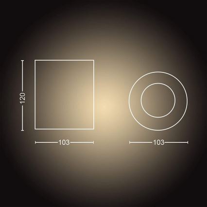 Philips - LED Ściemnialne oświetlenie punktowe Hue PILLAR 1xGU10/4,2W/230V 2200-6500K białe
