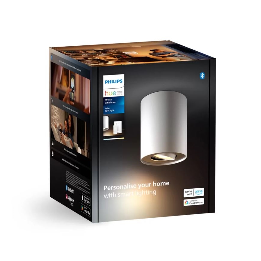 Philips - LED Ściemnialne oświetlenie punktowe Hue PILLAR 1xGU10/4,2W/230V 2200-6500K + pilot zdalnego sterowania białe