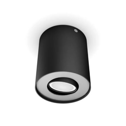 Philips - LED Ściemnialne oświetlenie punktowe Hue PILLAR 1xGU10/4,2W/230V 2200-6500K + pilot zdalnego sterowania czarne