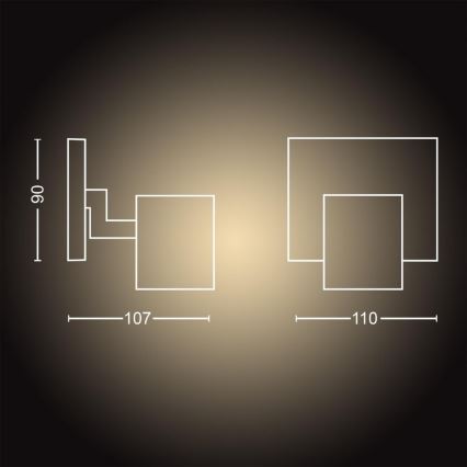 Philips - LED Ściemnialne oświetlenie punktowe RUNNER 1xGU10/4,2W/230V 2200-6500K białe