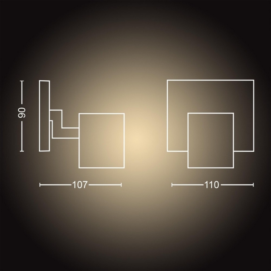 Philips - LED Ściemnialne oświetlenie punktowe RUNNER 1xGU10/4,2W/230V 2200-6500K białe