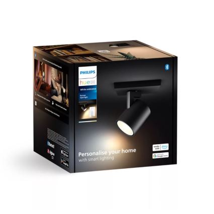 Philips - LED Ściemnialne oświetlenie punktowe Hue RUNNER 1xGU10/4,2W/230V 2200-6500K + pilot zdalnego sterowania czarne