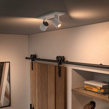 Philips - LED Ściemnialne oświetlenie punktowe Hue RUNNER 2xGU10/4,2W/230V 2200-6500K + pilot zdalnego sterowania białe