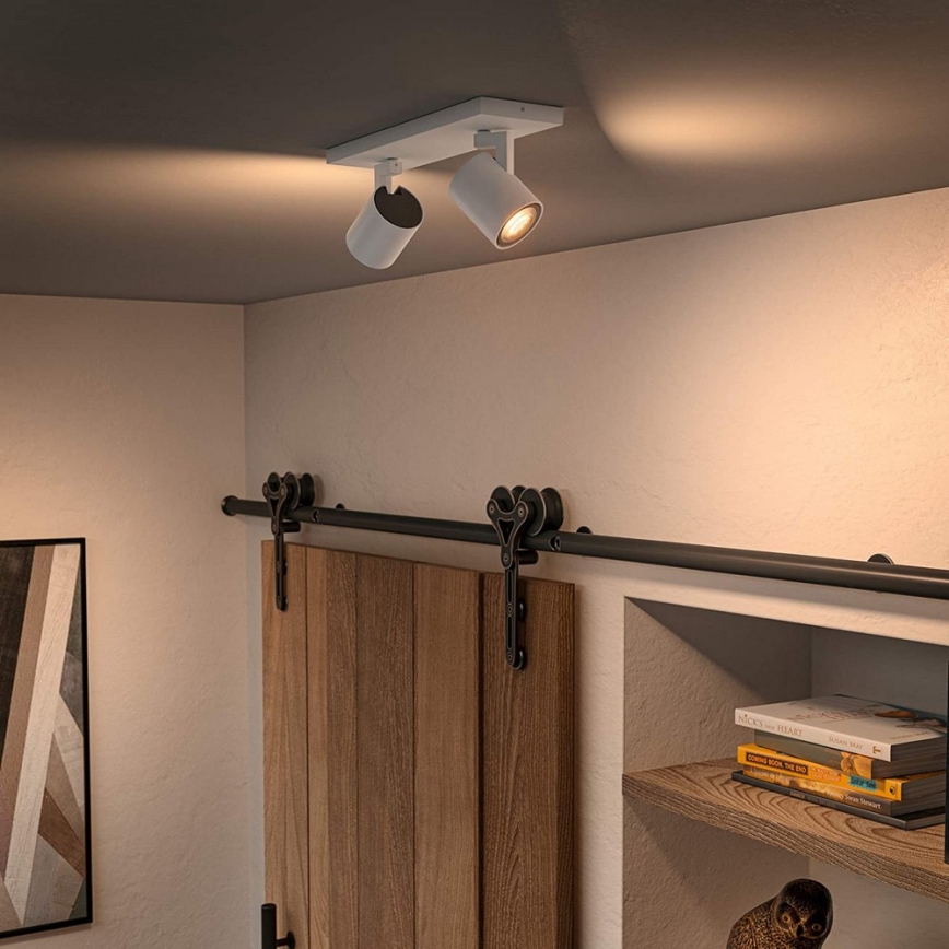 Philips - LED Ściemnialne oświetlenie punktowe Hue RUNNER 2xGU10/4,2W/230V 2200-6500K + pilot zdalnego sterowania białe