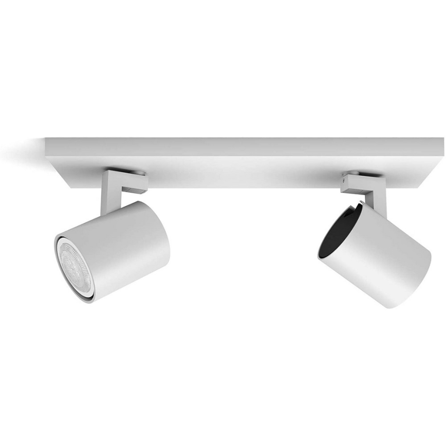 Philips - LED Ściemnialne oświetlenie punktowe Hue RUNNER 2xGU10/4,2W/230V 2200-6500K + pilot zdalnego sterowania białe