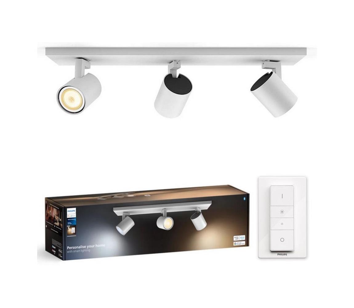 Philips - LED Ściemnialne oświetlenie punktowe Hue RUNNER 3xGU10/4,2W/230V + pilot białe