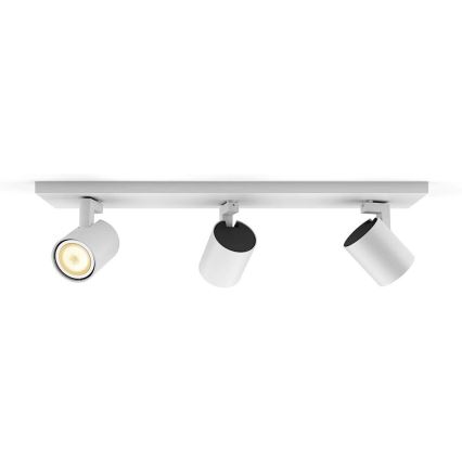 Philips - LED Ściemnialne oświetlenie punktowe Hue RUNNER 3xGU10/4,2W/230V 2200-6500K + pilot zdalnego sterowania białe