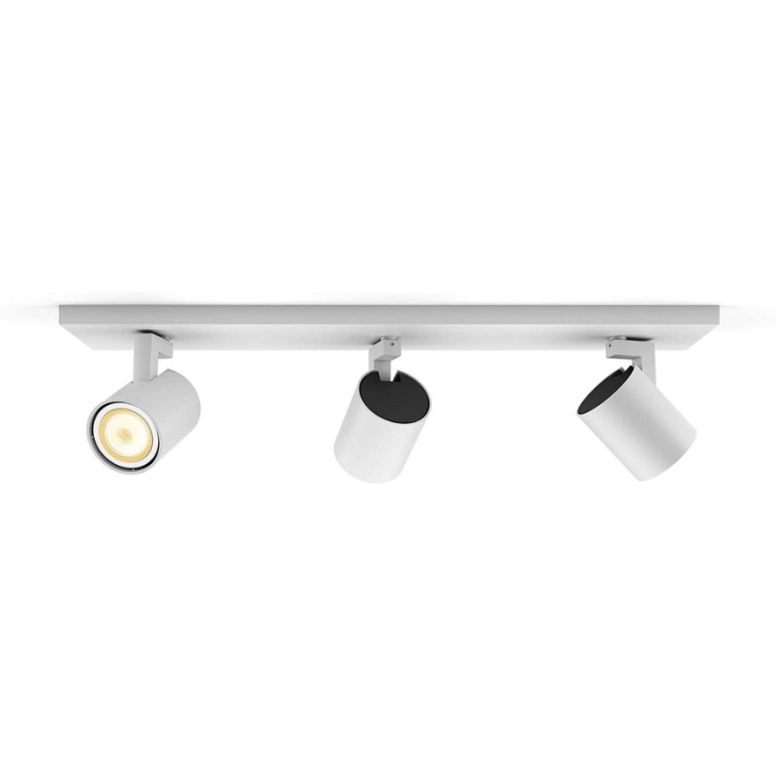 Philips - LED Ściemnialne oświetlenie punktowe Hue RUNNER 3xGU10/4,2W/230V 2200-6500K + pilot zdalnego sterowania białe