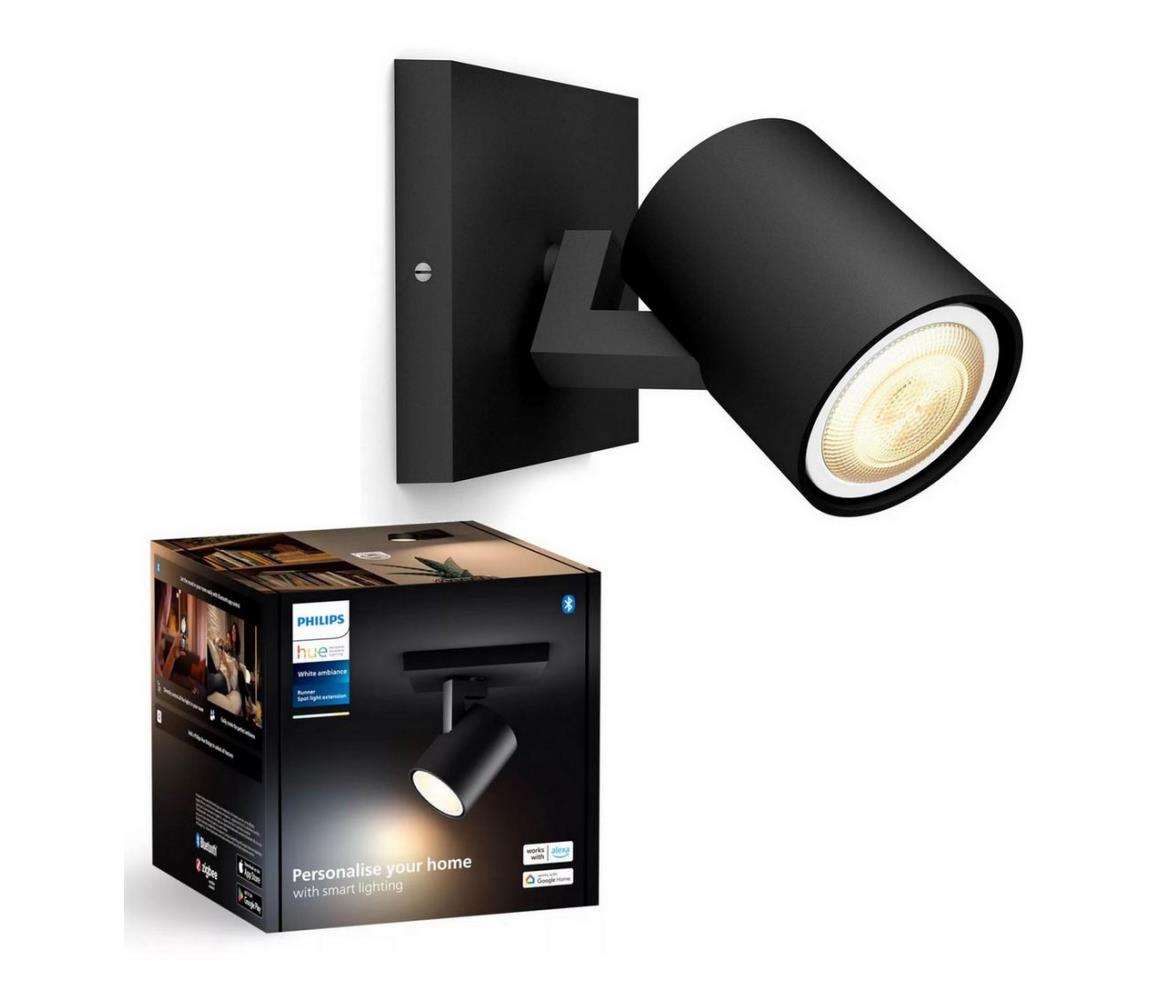 Philips - LED Ściemnialne oświetlenie punktowe RUNNER 1xGU10/4,2W/230V czarne