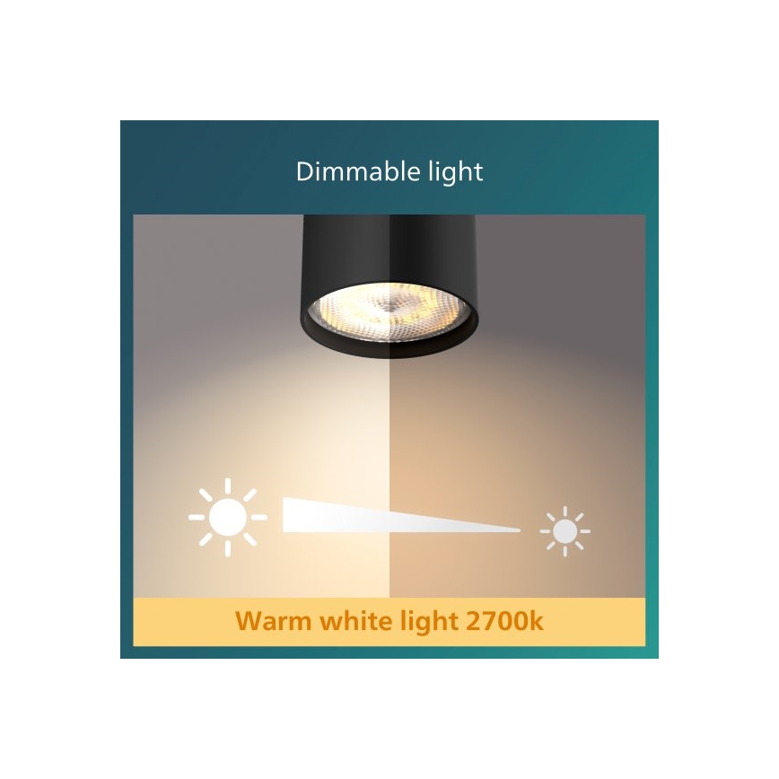 Philips - LED Ściemnialne oświetlenie punktowe 2xLED/4,5W/230V
