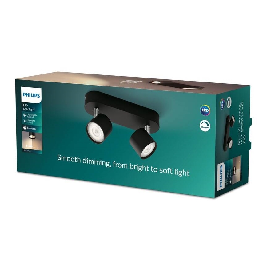 Philips - LED Ściemnialne oświetlenie punktowe 2xLED/4,5W/230V