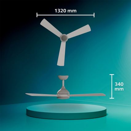 Philips - LED ściemnialny wentylator sufitowy CIVX LED/24W/230V + zdalne sterowanie