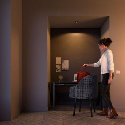 Philips 50391/11/P0 - LED Ściemniana oprawa wpuszczana SHELLBARK Warm Glow 1xLED/4,5W/230V 2200-2700K