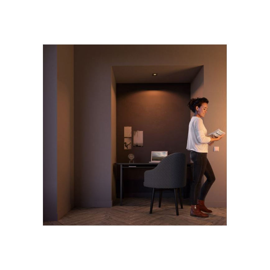 Philips 50391/11/P0 - LED Ściemniana oprawa wpuszczana SHELLBARK Warm Glow 1xLED/4,5W/230V 2200-2700K