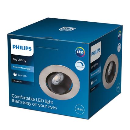 Philips - LED Ściemniane oświetlenie łazienkowa ABROSA 1xLED/9W/230V IP44