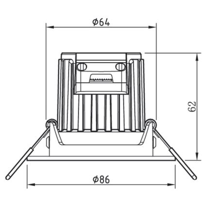 Philips - LED Ściemniane oświetlenie łazienkowa ABROSA 1xLED/9W/230V IP44