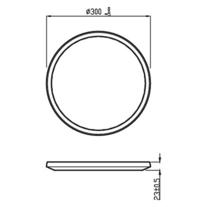 Philips - LED Ściemniany łazienkowy plafon SCENE SWITCH LED/18W/230V IP44 2700K