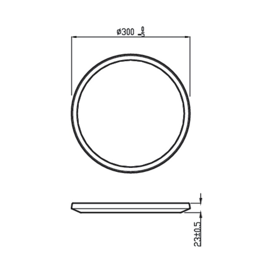 Philips - LED Ściemniany łazienkowy plafon SCENE SWITCH LED/18W/230V IP44 2700K