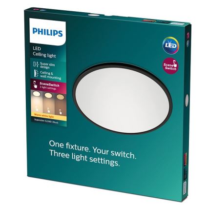 Philips - LED Ściemniane oświetlenie sufitowe SCENE SWITCH LED/18W/230V
