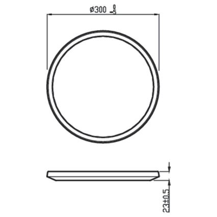 Philips - LED Ściemniane oświetlenie sufitowe SCENE SWITCH LED/18W/230V