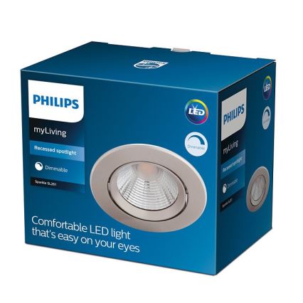 Philips - LED Ściemniane oświetlenie wpuszczane LED/5,5W/230V