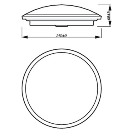 Philips - LED Ściemniany plafon SCENE SWITCH LED/12W/230V