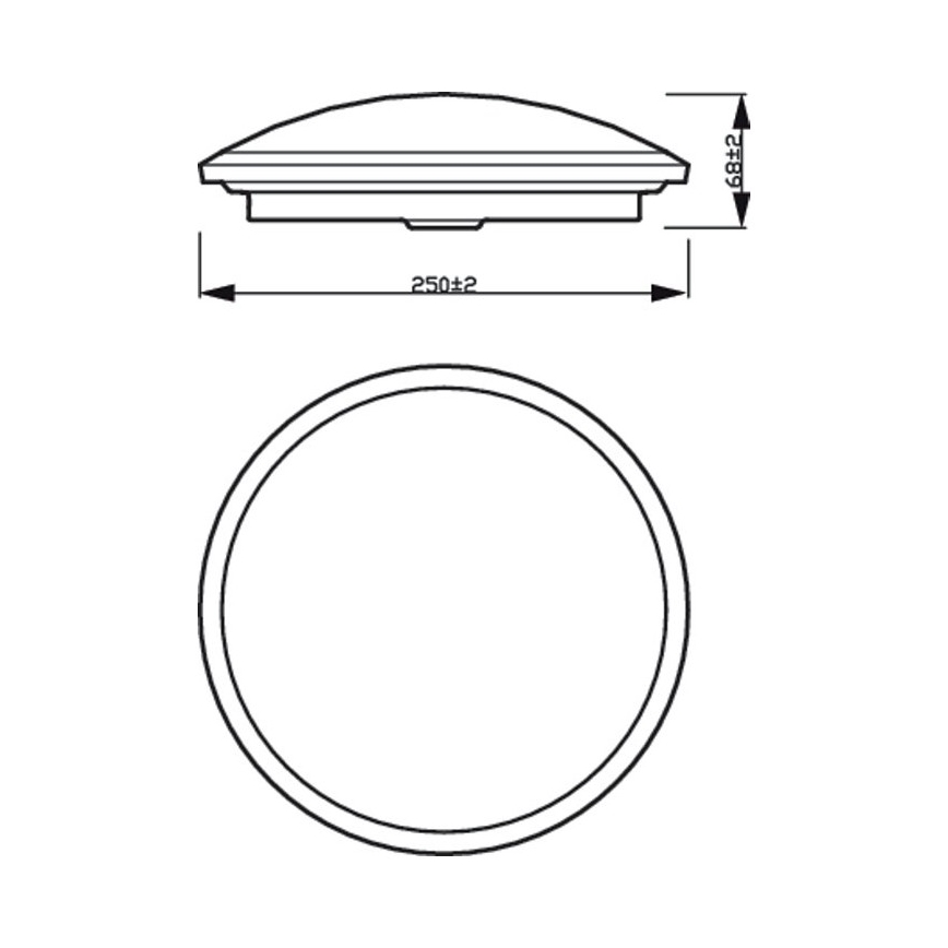 Philips - LED Ściemniany plafon SCENE SWITCH LED/12W/230V
