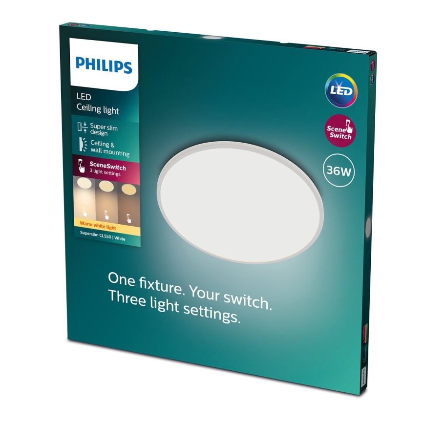 Philips - LED Ściemniany plafon SCENE SWITCH LED/36W/230V