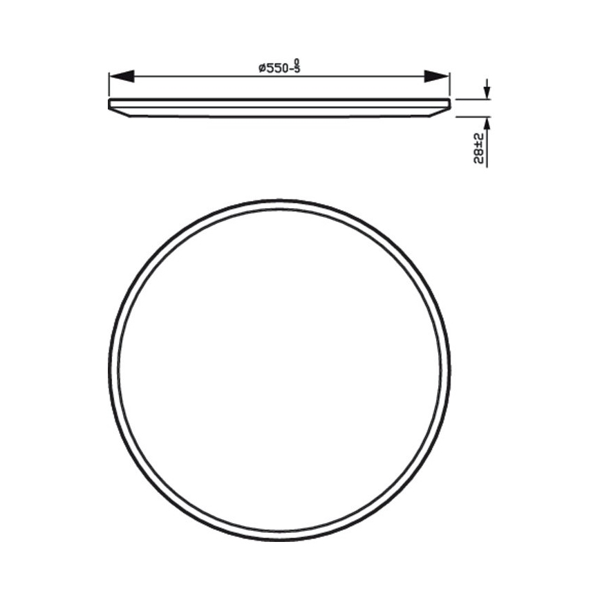 Philips - LED Ściemniany plafon SCENE SWITCH LED/36W/230V
