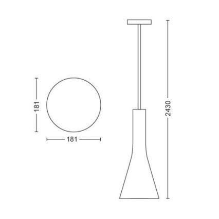 Philips - LED Ściemniany żyrandol na lince Hue EXPLORE 1xE27/6W/230V 2200-6500K