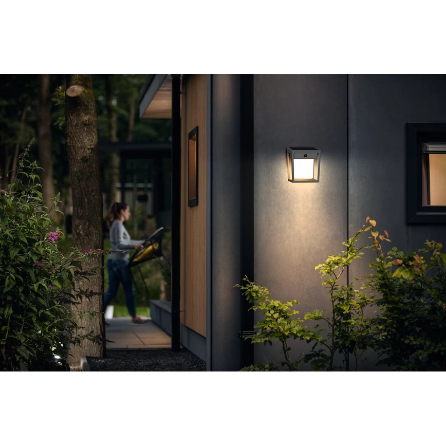 Philips - LED solarny kinkiet z czujnikiem ruchu i zmierzchu BLAISE LED/1,5W/3,7V 2600 mAh 3000K IP44