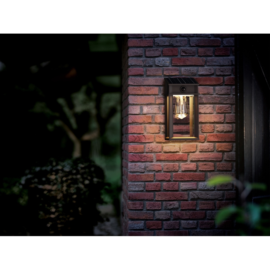 Philips - LED solarny kinkiet ścienny z czujnikiem ruchu i zmierzchu GERI LED/3,2W/3,7V 2600 mAh 2700K IP44
