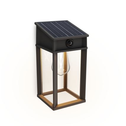Philips - LED solarny kinkiet ścienny z czujnikiem ruchu i zmierzchu GERI LED/3,2W/3,7V 2600 mAh 2700K IP44