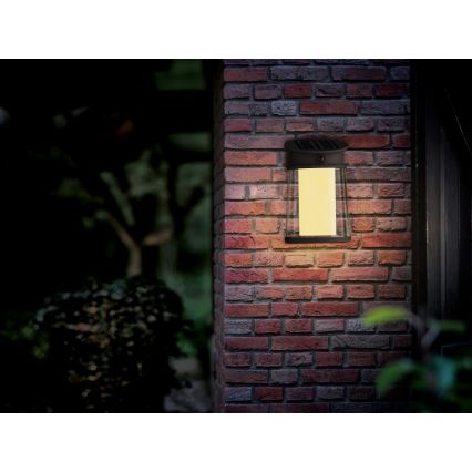 Philips - LED solarny kinkiet ścienny z czujnikiem ruchu i zmierzchu JUDA LED/3,2W/3,7V 2600 mAh 2700K IP44