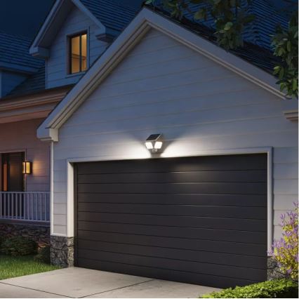 Philips - Solarny kinkiet LED z czujnikiem ZYREN LED/24,5W/3,7V 2600 mAh 5000K IP65 biały