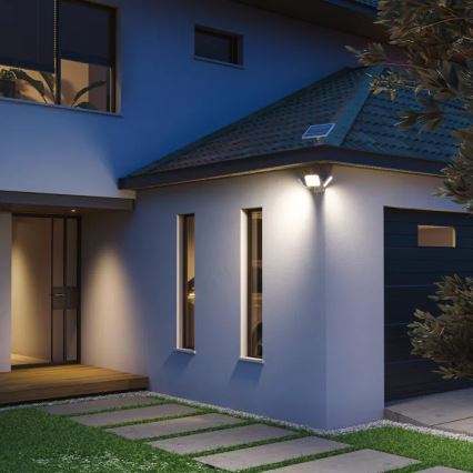 Philips - Solarny kinkiet LED z czujnikiem ZYREN LED/24,5W/3,7V 2600 mAh 5000K IP65 biały