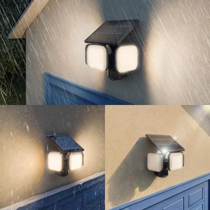 Philips - LED solarny kinkiet z czujnikiem ZYREN LED/24,5W/3,7V 2600 mAh 3000K IP65