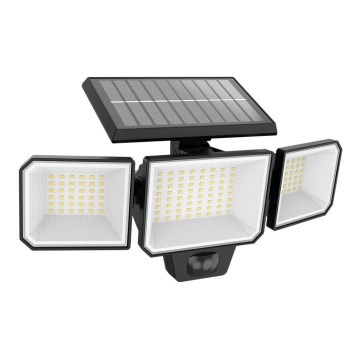 Philips -  LED Solarny naścienny reflektor z czujnikiem ruchu i zmierzchu NYSIL 3xLED/8,7W/3,7V 2000 mAh IP65