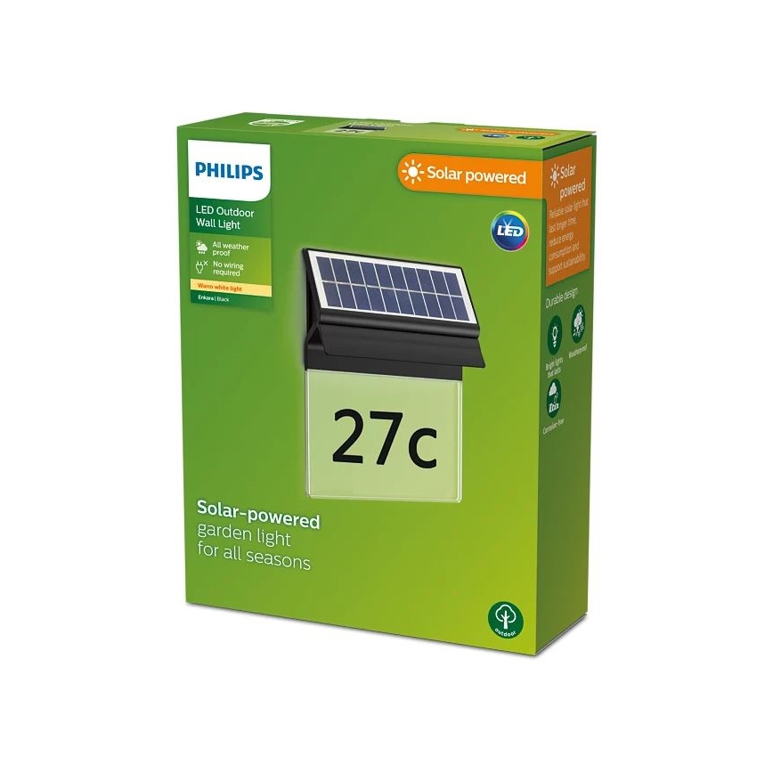 Philips - LED Solarny numer domu ENKARA LED/0,2W/3,7V IP44