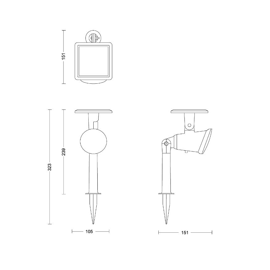 Philips - LED Solarny Oświetlenie punktowe JIVIX LED/1,4W/3,7V 1800 mAh IP44