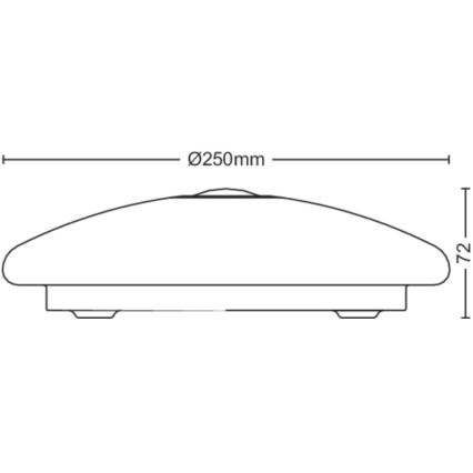 Philips - LED Lampa sufitowa z czujnikiem MAUVE LED/6W/230V