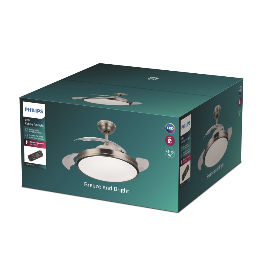 Philips - LED Wentylator sufitowy LED/35W/230V 5500/4000/3000K + pilot