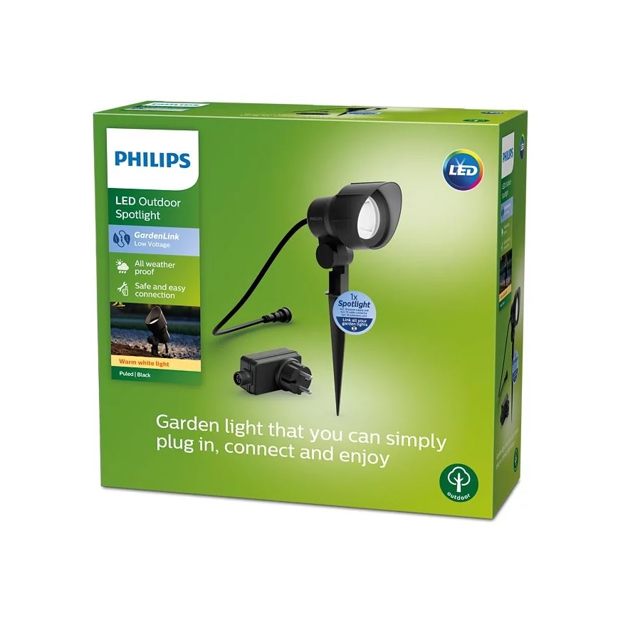 Philips - LED Zewnętrzne oświetlenie punktowe LED/24W/230V 2700K IP44
