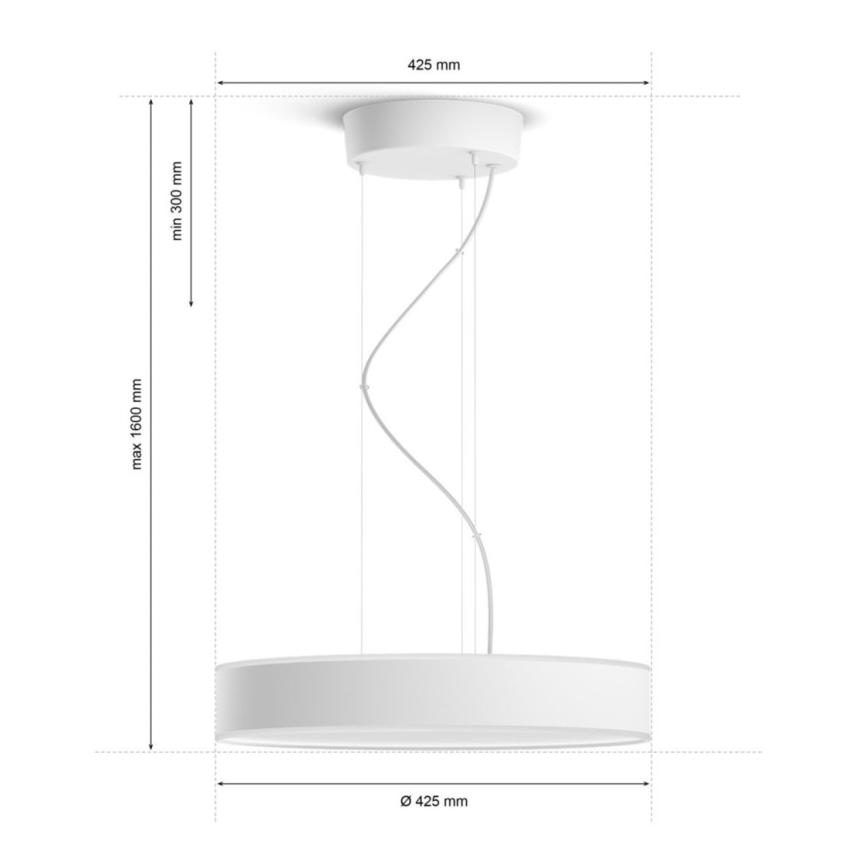 Philips - LED Żyrandol ściemnialny na lince Hue LED/33,5W/230V 2200-6500K biały + pilot zdalnego sterowania