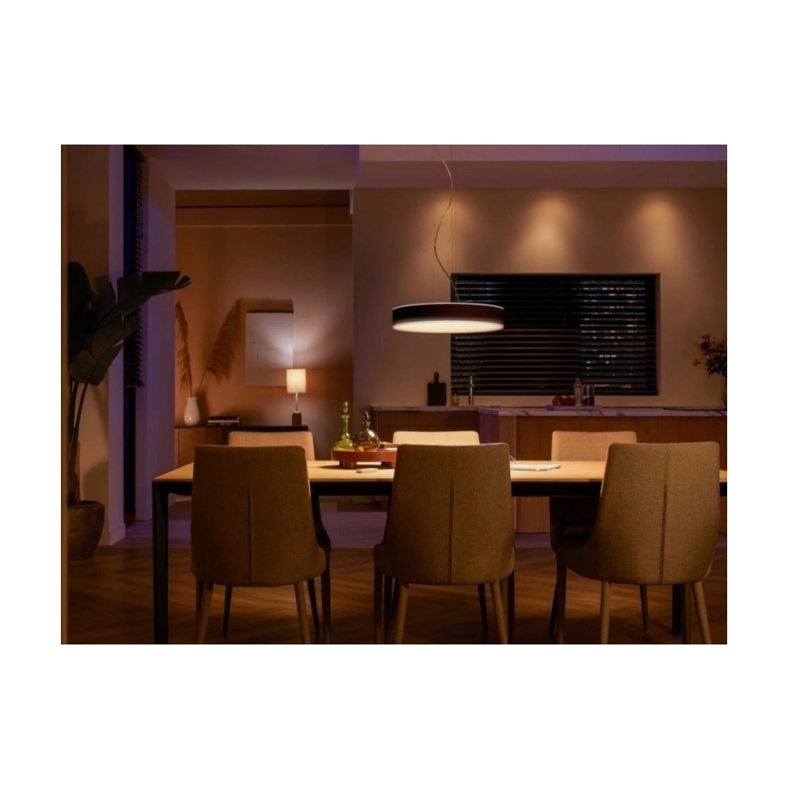 Philips - LED Żyrandol ściemnialny na lince Hue LED/33,5W/230V 2200-6500K czarny + pilot zdalnego sterowania
