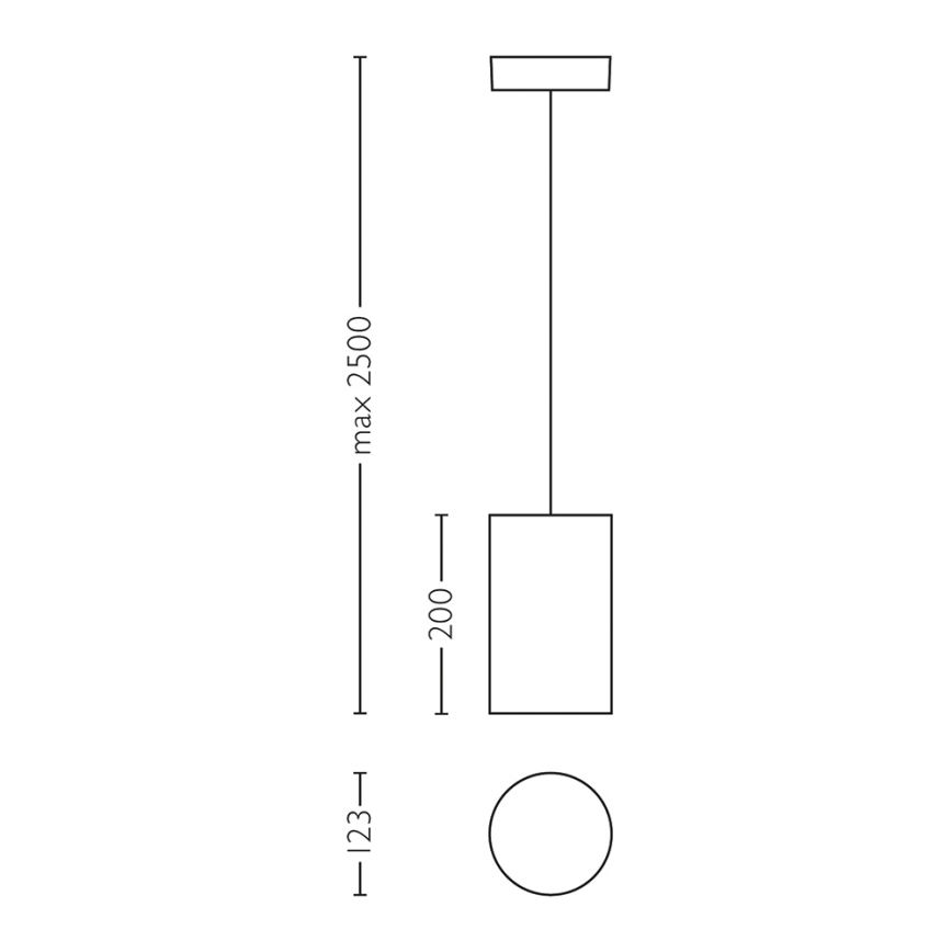 Philips Lirio 40607/31/16 - Lampa wisząca TUBOUND 1xG53/30W/230V