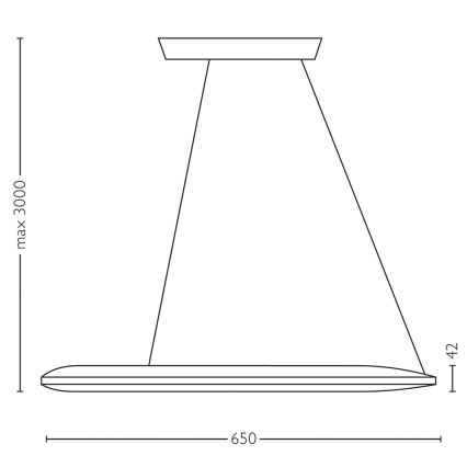 Philips Lirio 40755/31/LI - LED Lampa wisząca ECLIPTIC 16xLED/2,5W biała