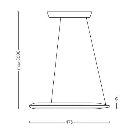 Philips Lirio 40756/93/LI - LED Lampa wisząca ECLIPTIC LED/30W/230V